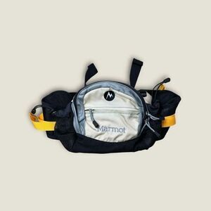 Marmot Biospan Waist Fanny Pack Black Yellow Outdoors Hiking Biking